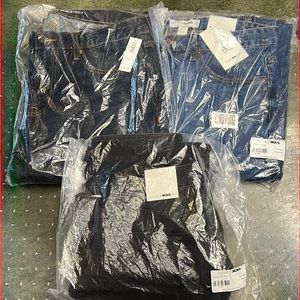 3 Brand New size 32 Slim Jeans 2x FashionNova Man 1x Old Navy NWT and Bag